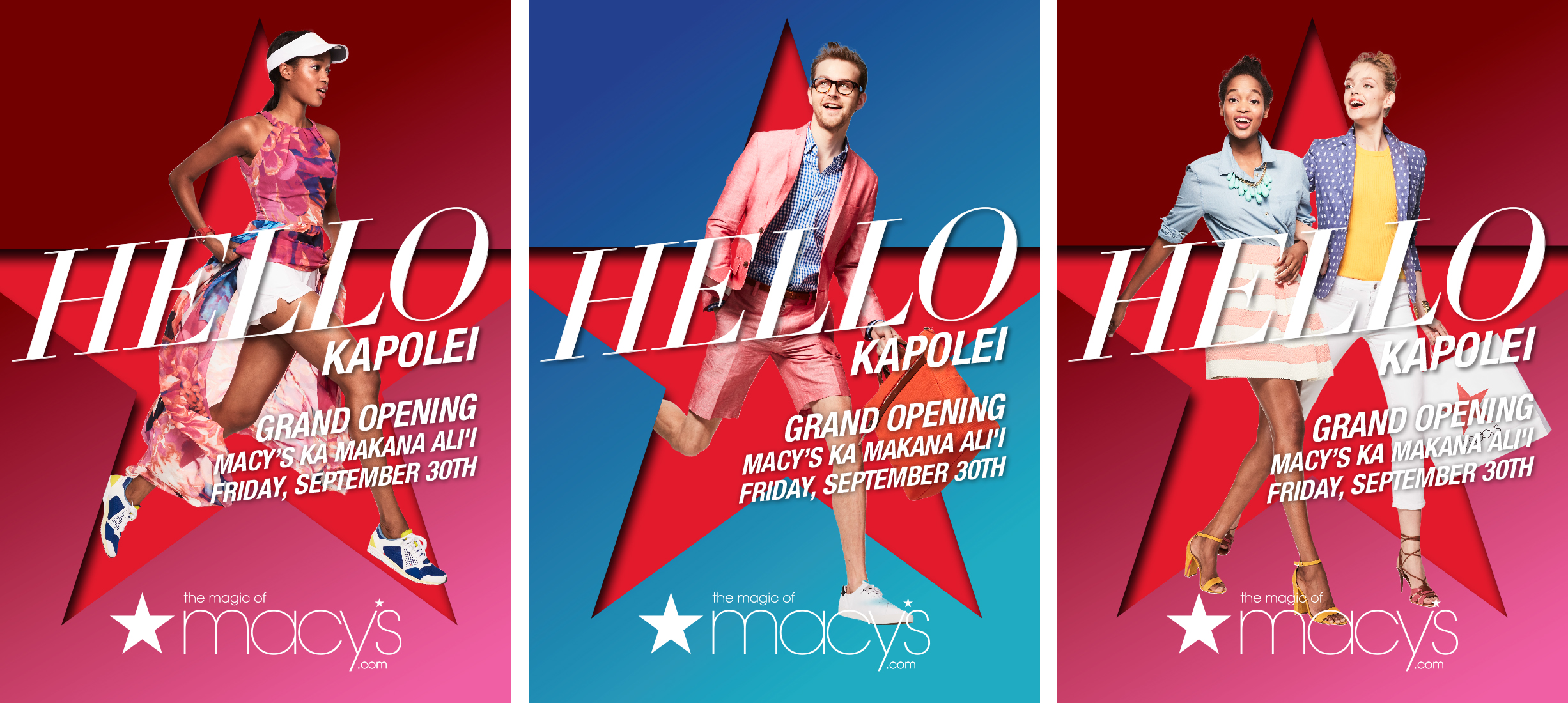 Macy’s New Stores Campaign ’16 Marian Courie Design