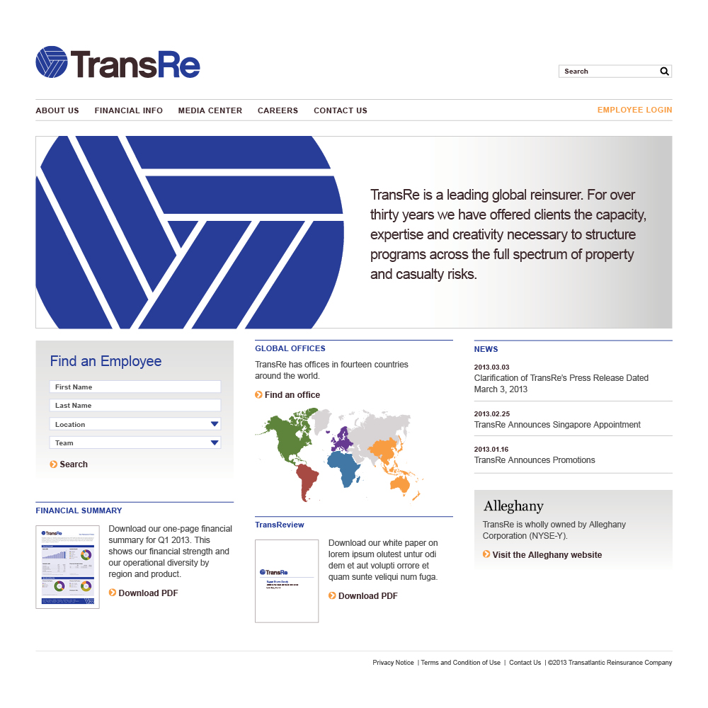 TransRe Website